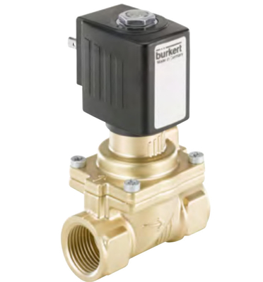 2/2 Válvula de solenoide de latón de Burkert 6281 con 24DVC resistente a altas temperaturas 2/2-Way Diafragma
