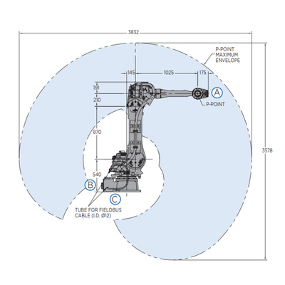 YASKAWA Robot de paletización GP50 Máquina de recogida y colocación con agarre de mano CNGBS como robot industrial