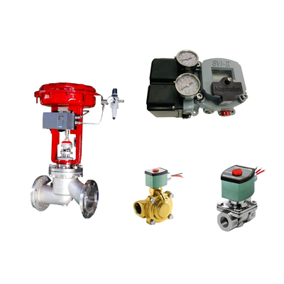 La famosa válvula de control neumático de China con posicionador Masoneilan SVI2-21123121 y válvula de solenoide ASCO