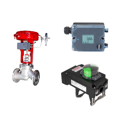 La famosa válvula de control neumático wuzhong de China con posicionador Samson 3725 y rotor Swi Limit