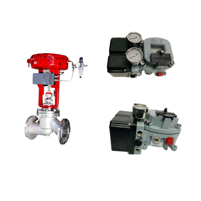 La famosa válvula de control neumático de China con posicionador Masoneilan SVI2-21123121 y válvula de solenoide ASCO