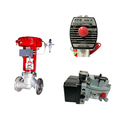 La famosa válvula de control neumático de China con posicionador Masoneilan SVI2-21123121 y válvula de solenoide ASCO