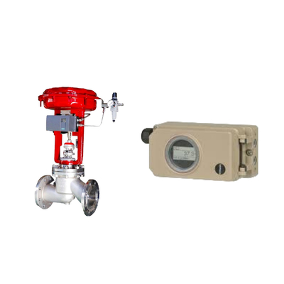 Válvula de control neumático con comunicación dura Samson Electropneumático 3730-3 posicionador y Fisher 667 657 actuador
