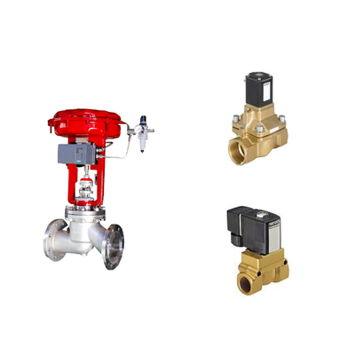 Las válvulas de control neumáticos con posicionador de válvula inteligente Koso KGP5000 y válvula de solenoide Burkert 5404