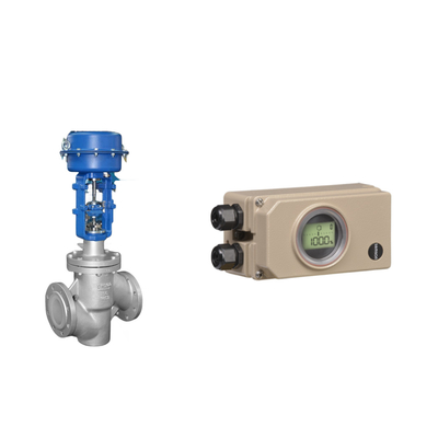 Válvula de control neumático con Samson Electropneumático 3730-3 posicionador y Burkert Tipo 5404 válvula de solenoide