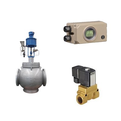 Válvula de control neumático con Samson Electropneumático 3730-3 posicionador y Burkert Tipo 5404 válvula de solenoide