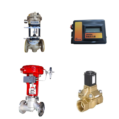 Válvula de control de China con Samson 3372 actuador con FISHER 3800sa posicionador de válvula Burkert 5404 válvula de solenoide