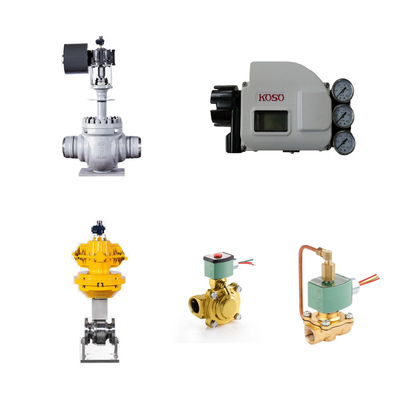 Valvas de control neumático de alta calidad de China con posicionador de válvula inteligente koso KGP5000 y válvulas solenoides ASCO