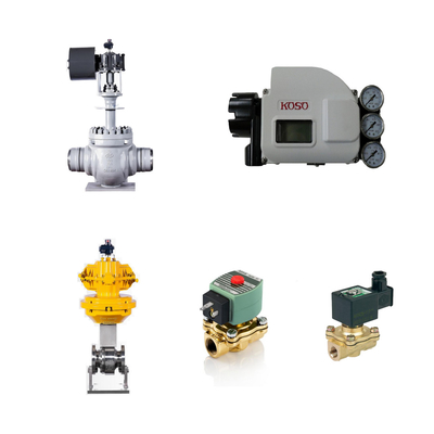 Valvas de control neumático de alta calidad de China con posicionador de válvula inteligente koso KGP5000 y válvulas solenoides ASCO
