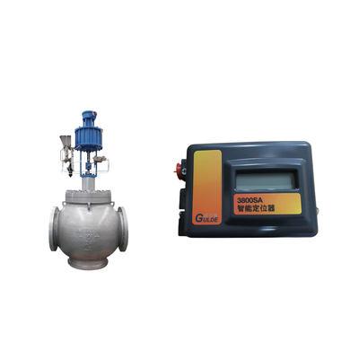 Válvula de control con Fisher 3800 como posicionador y válvulas solenoides de la serie 210 de ASCO