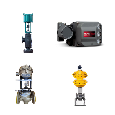 Reconocida válvula de control de fabricación china con posicionador de válvula neumático Fisher DVC6200