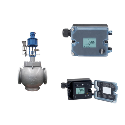 Válvula de control con posicionador electropneumático Samson 3725 con su fácil autocalibración y función de autoajuste
