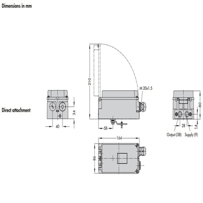 El posicionador de válvulas inteligente Samsung 3730-3 3730-1 para válvulas de control neumáticas chinas en stock