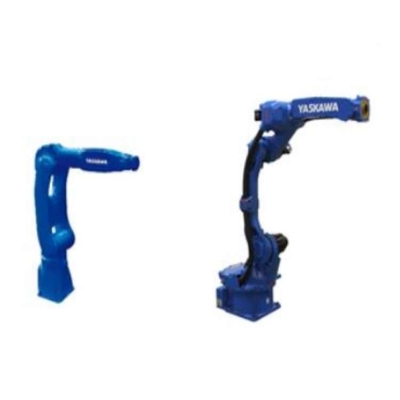 Brazo robótico de 6 ejes Yaskawa GP12 con cerca de seguridad CNGBS para manejo automatizado como robot universal
