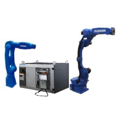 Brazo robótico de 6 ejes Yaskawa GP12 con cerca de seguridad CNGBS para manejo automatizado como robot universal