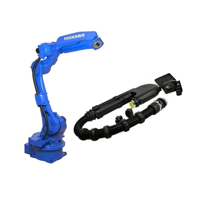 Brazo robótico de 6 ejes Yaskawa GP25 con paquete de vestimenta de robot CNGBS para manejar la automatización del robot