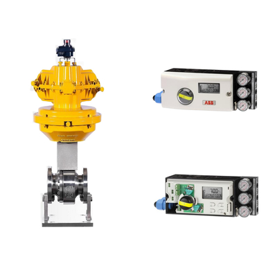 Válvula de control neumático con posicionador ABB TZIDC-200 y válvulas solenoides de dos vías EMERSON ASCO210