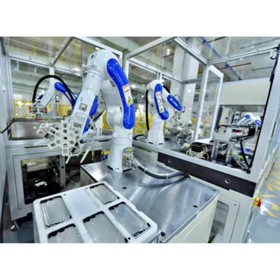 Manejo del brazo robótico de 6 ejes Yaskawa GP50 con agarre robótico personalizado CNGBS para robot universal