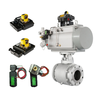 Válvula de control con actuador neumático y Asco 8210G válvula de solenoide y Westlock 2200 interruptores de límite