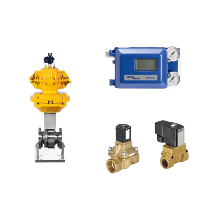 Pneumático Spirax Sarco posicionador de válvula inteligente SP500 y válvula de solenoide Burkert