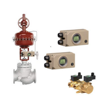 Samson Smart Valve Positioner 3730-3 con válvula ASCO para la válvula de control neumático y el actuador de control neumático
