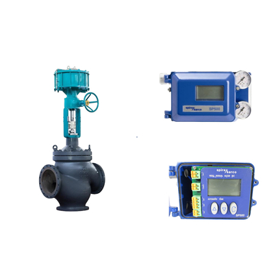 La famosa válvula neumática de China con el posicionador de válvula inteligente Spirax Sarco SP500 y el regulador de filtros Fisher 67CFR