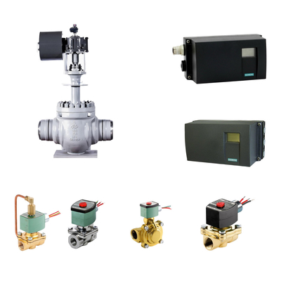 Pneumático posicionador de válvula de control Siemens SIPART PS2 y Emerson-ASCO 210 válvula de solenoide