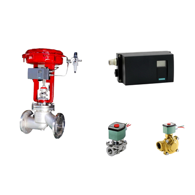 Pneumático posicionador de válvula de control Siemens SIPART PS2 y Emerson-ASCO 210 válvula de solenoide