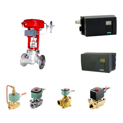 Pneumático posicionador de válvula de control Siemens SIPART PS2 y Emerson-ASCO 210 válvula de solenoide