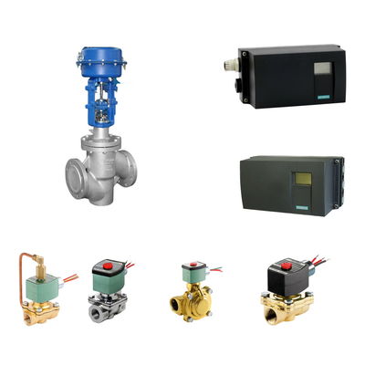 Pneumático posicionador de válvula de control Siemens SIPART PS2 y Emerson-ASCO 210 válvula de solenoide