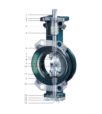 Válvula de mariposa de control Keystone 360 con actuador eléctrico F89