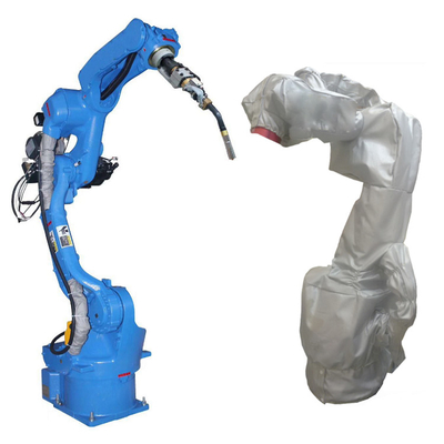 6 Brazo robótico de soldadura de ejes Yaskawa AR2010 con ropa de robot CNGBS para robot de soldadura automatizado