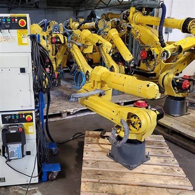 El brazo robótico de 6 ejes para paletización con controlador de robot industrial de M-20iA para