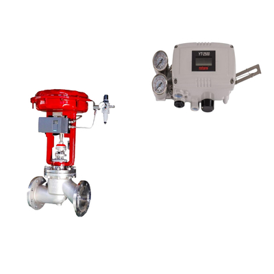 Válvula de control neumático con posicionador de válvula inteligente de rotor original YT-2500 y válvula de solenoide tipo 5404 de Burkert