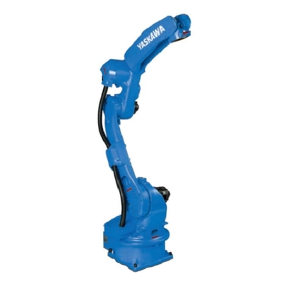 Brazo robótico de 6 ejes Yaskawa GP25-12 con rieles de guía de robots CNGBS para manejar la automatización del robot