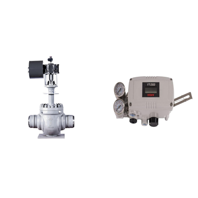 Válvula de control neumático con posicionador de válvula inteligente de rotor original YT-2500 y regulador de filtro Fisher 67CFR