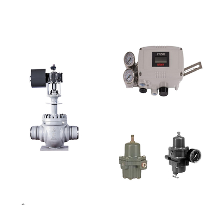 Válvula de control neumático con posicionador de válvula inteligente de rotor original YT-2500 y regulador de filtro Fisher 67CFR