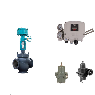 Válvula de control neumático con posicionador de válvula inteligente de rotor original YT-2500 y regulador de filtro Fisher 67CFR