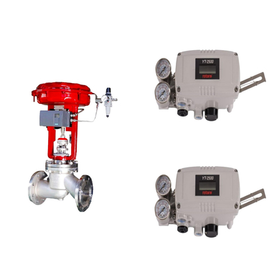 Válvula de control neumático con posicionador de válvula inteligente de rotor original YT-2500 y regulador de filtro Fisher 67CFR