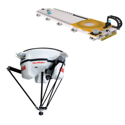 ABB Industrial Smart Robot Arm IRB 360 3 / 4 Eje Con CNGBS Guía de Rail Seleccionar y colocar la máquina robot Delta