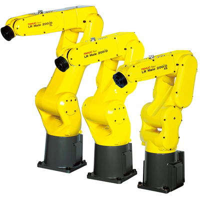 FANUC LR Mate 200iD 6 Ejes Brazo de robot industrial con agarre CNGBS para el montaje del motor