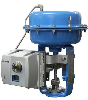 Válvula de control china con posicionador de válvula ND9000 Neles y actuador neumático