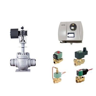 Válvula de control neumático con Neles ND7000 posicionador de válvula inteligente con válvula de solenoide Asco como proveedor de válvulas Sto