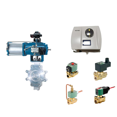Válvula de control neumático con Neles ND7000 posicionador de válvula inteligente con válvula de solenoide Asco como proveedor de válvulas Sto