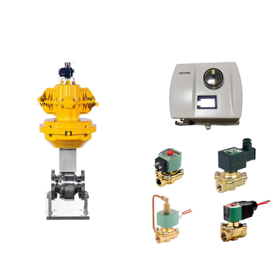 Válvula de control neumático con Neles ND7000 posicionador de válvula inteligente con válvula de solenoide Asco como proveedor de válvulas Sto