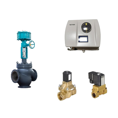 Válvula de control neumático chino con posicionador de válvula Neles ND7000 inteligente y válvula de solenoide Burkert