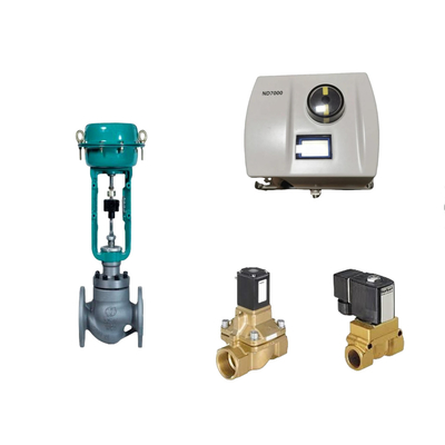 Válvula de control neumático chino con posicionador de válvula Neles ND7000 inteligente y válvula de solenoide Burkert