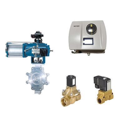 Válvula de control neumático chino con posicionador de válvula Neles ND7000 inteligente y válvula de solenoide Burkert