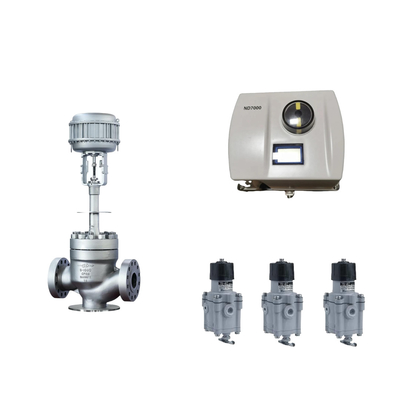 Válvula de control neumático chino con Neles original inteligente ND7000 posicionador de válvulas y EMERSON interruptor de límite