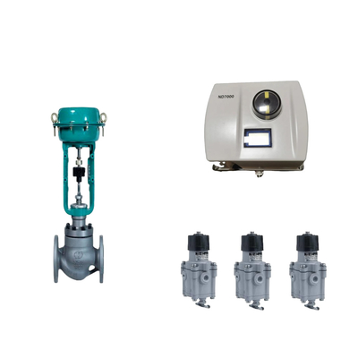 Válvula de control neumático chino con Neles original inteligente ND7000 posicionador de válvulas y EMERSON interruptor de límite